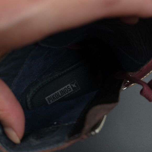 PIKOLINOS Vicar lace-up ankle boots Studded Moto Biker Indie Grunge Boho 90s Y2k - Picture 2 of 9